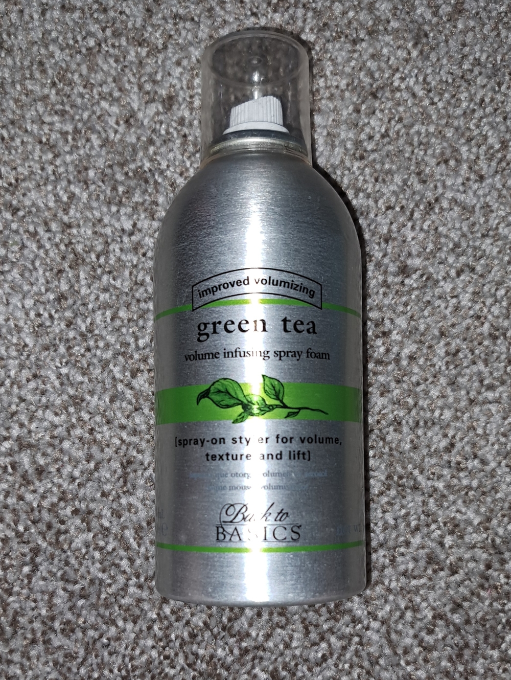 Green Tea Volume Infusing Spray Foam - Back to Basics, NEW